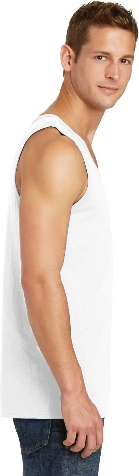 Port &amp; Company Pc54tt Core Cotton Tank Top White