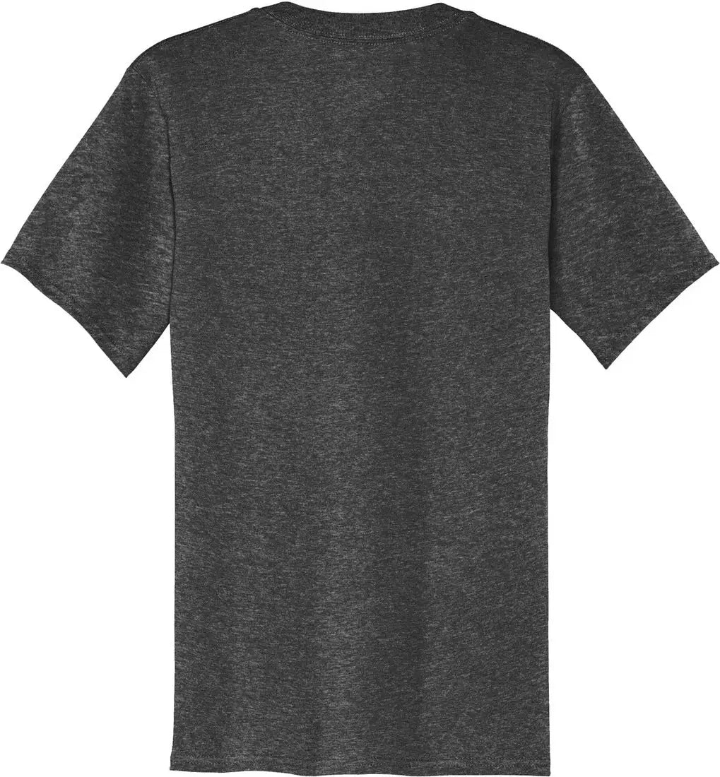 Port & Company Pc54v co Core Cotton V-neck Tee - Dark Heather Gray - Adult s