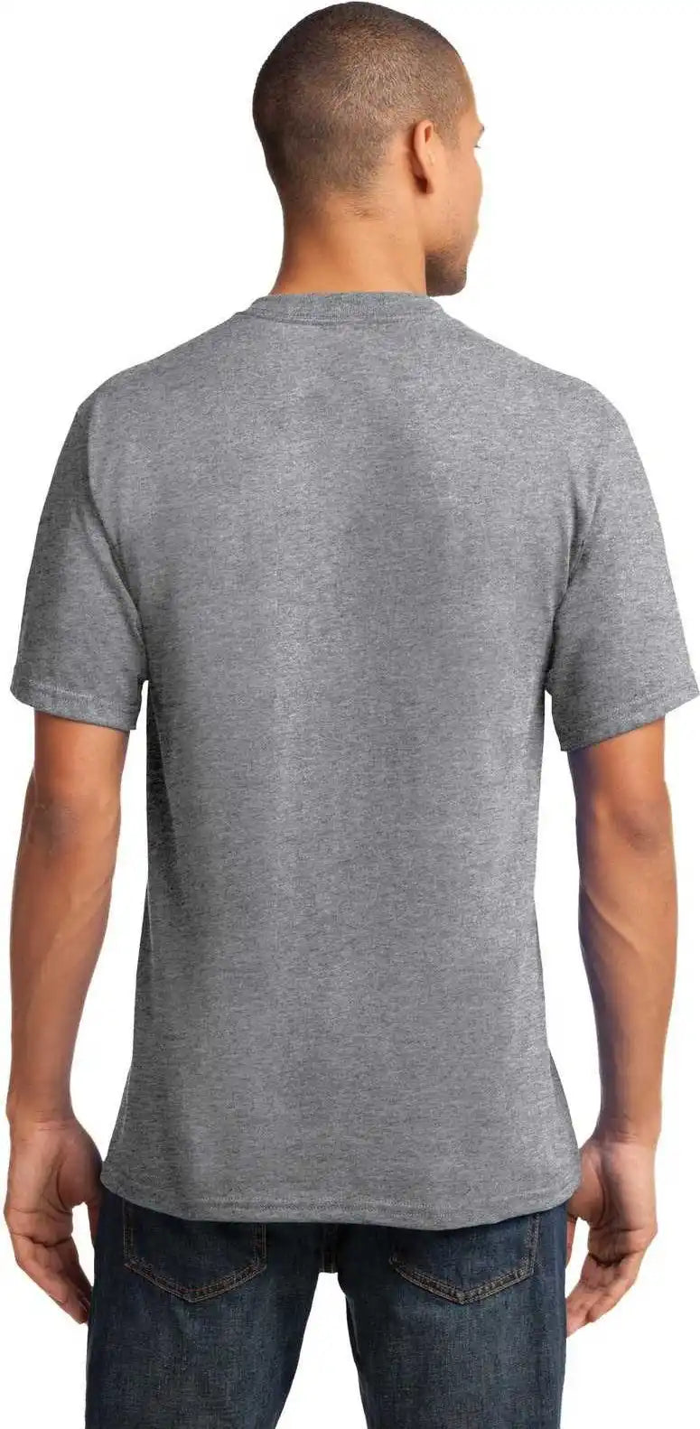 Port & Company Pc54v Core Cotton v Neck Tee Athletic Heather