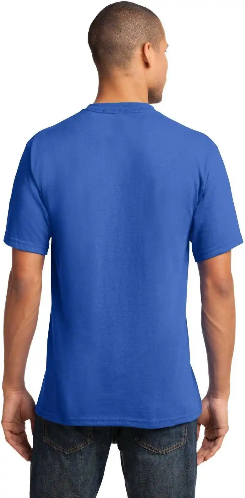 Port & Company Pc54v Core Cotton V-neck Tee - Royal