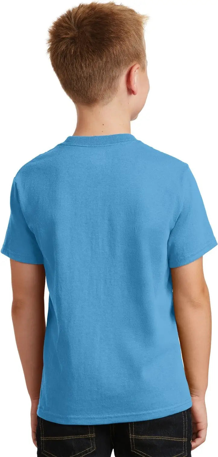 Port & Company Pc54y co Youth Core Cotton Tee - Aquatic Blue
