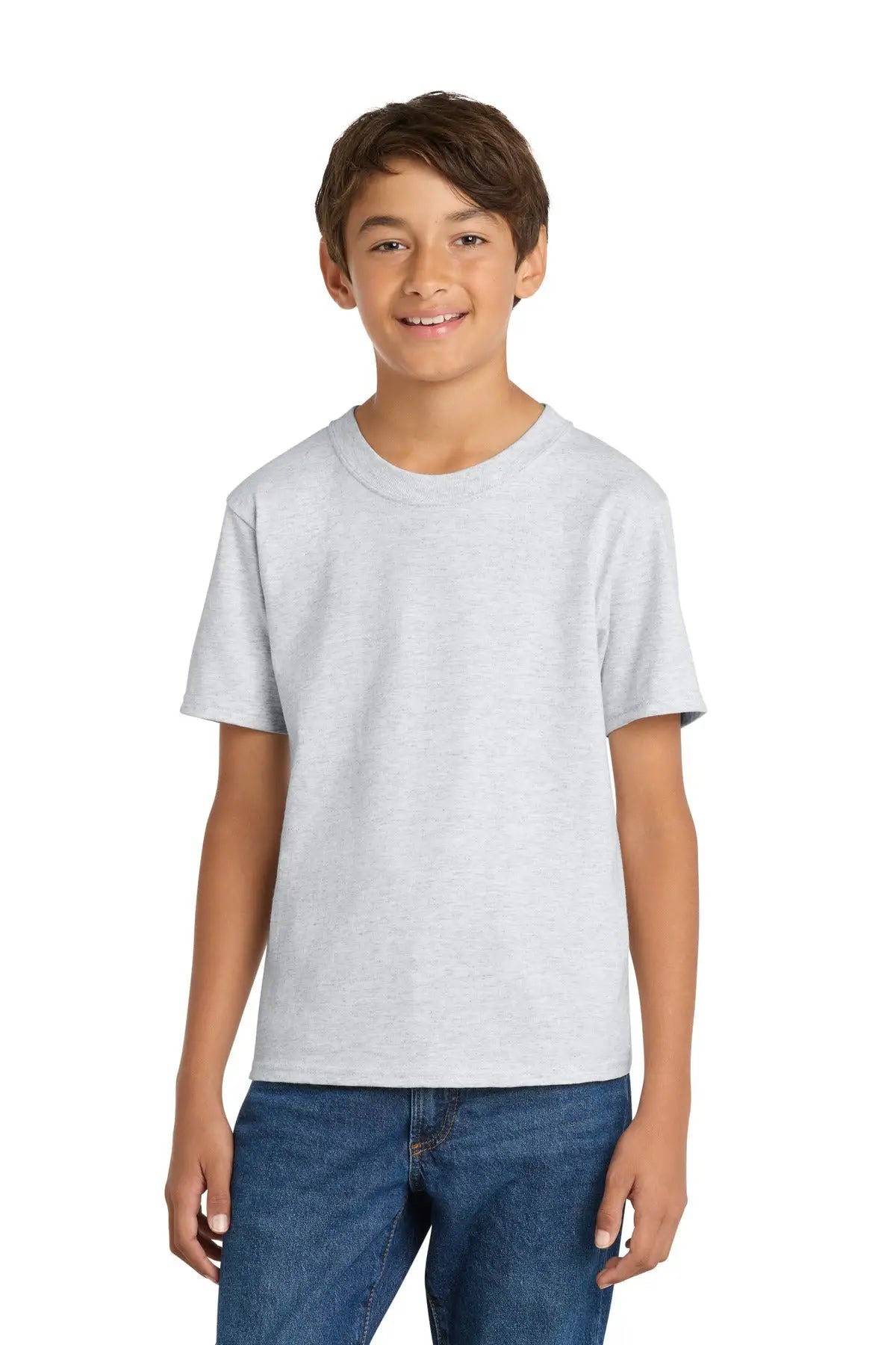 Port & Company Pc54y co Youth Core Cotton Tee - Ash