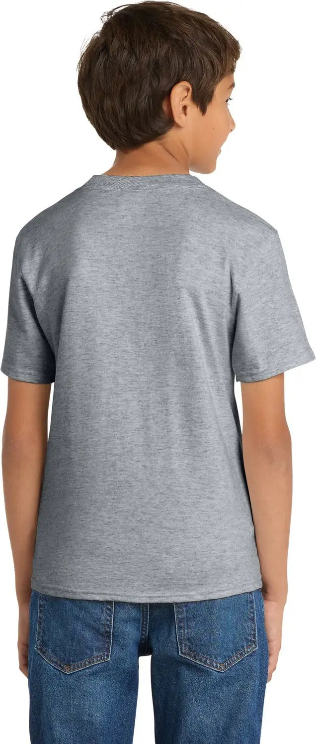 Port & Company Pc54y co Youth Core Cotton Tee - Athletic Heather