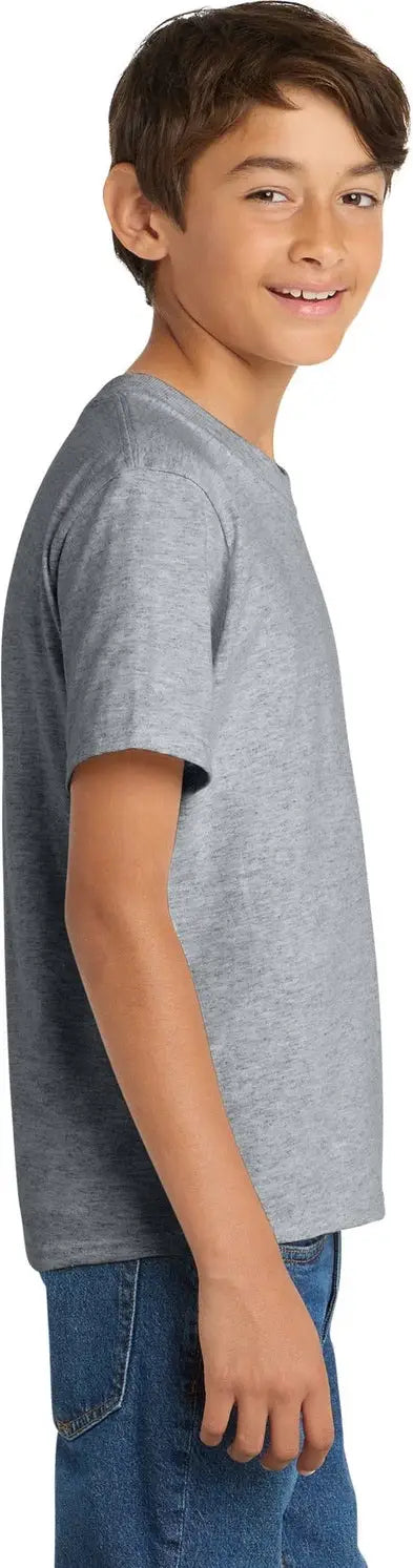 Port & Company Pc54y co Youth Core Cotton Tee - Athletic Heather