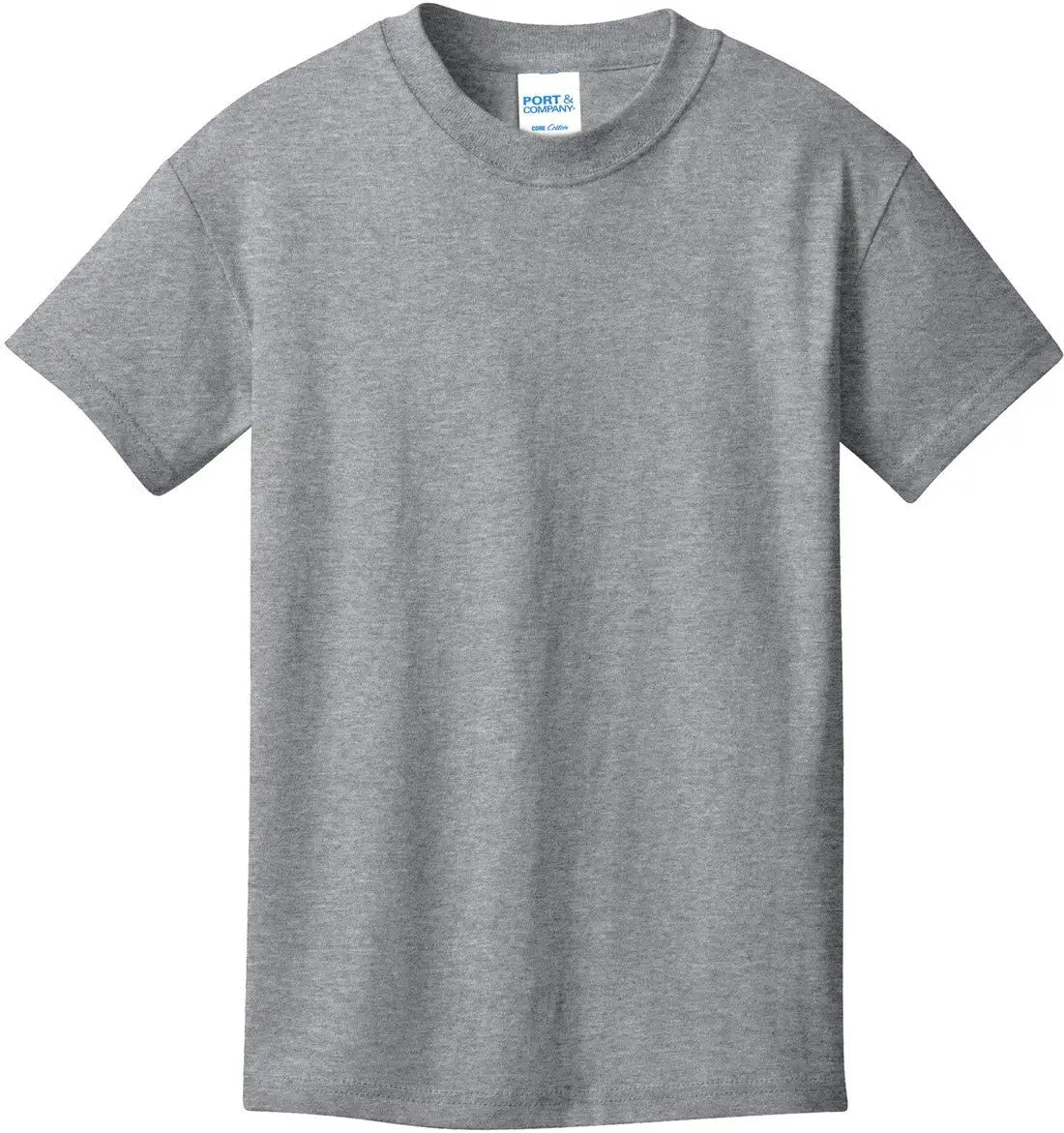Port & Company Pc54y co Youth Core Cotton Tee - Athletic Heather