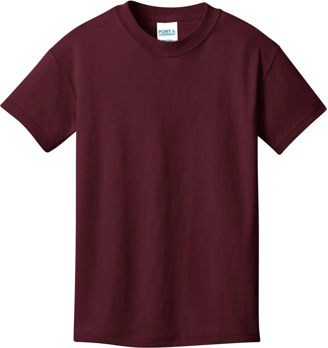 Port & Company Pc54y co Youth Core Cotton Tee - Athletic Maroon