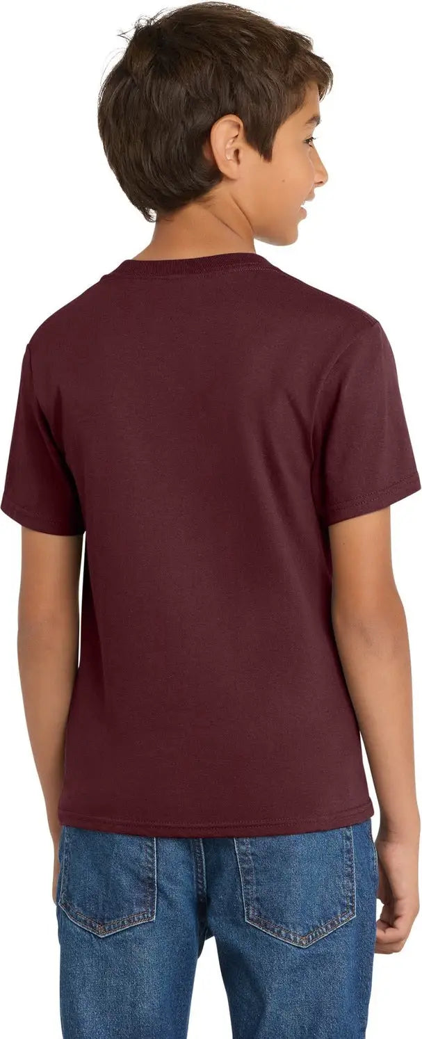 Port & Company Pc54y co Youth Core Cotton Tee - Athletic Maroon