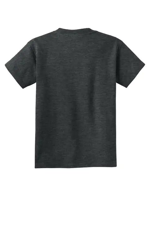 Port & Company Pc54y co Youth Core Cotton Tee - Black Heather