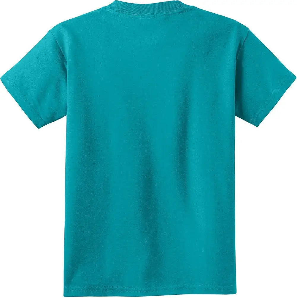 Port & Company Pc54y co Youth Core Cotton Tee - Bright Aqua