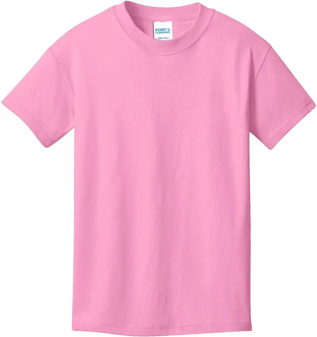 Port & Company Pc54y co Youth Core Cotton Tee - Candy Pink