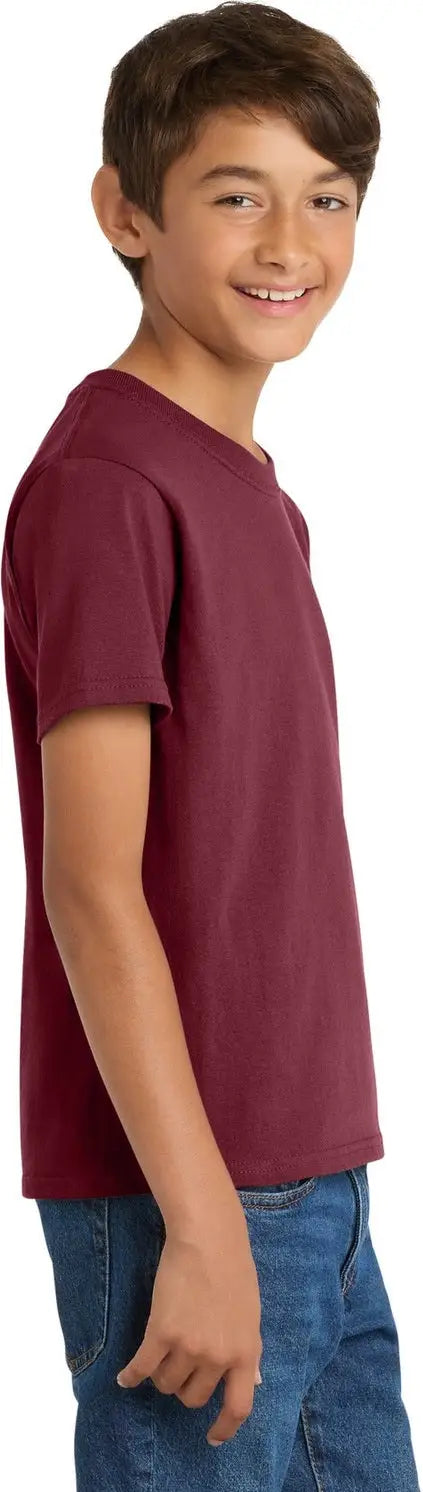Port & Company Pc54y co Youth Core Cotton Tee - Cardinal