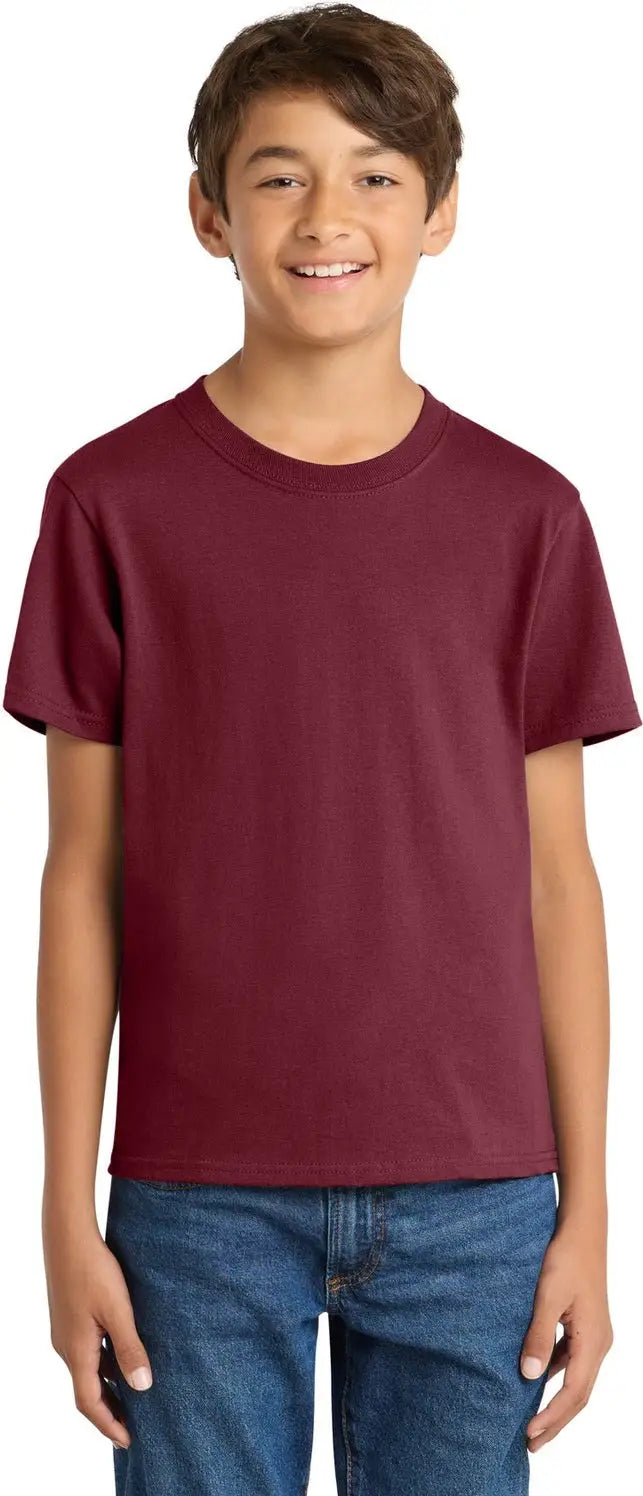 Port & Company Pc54y co Youth Core Cotton Tee - Cardinal