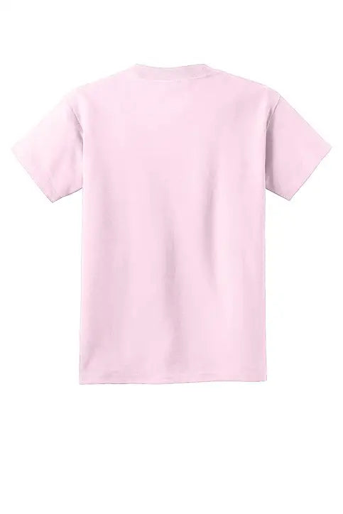 Port & Company Pc54y co Youth Core Cotton Tee - Cherry Blossom