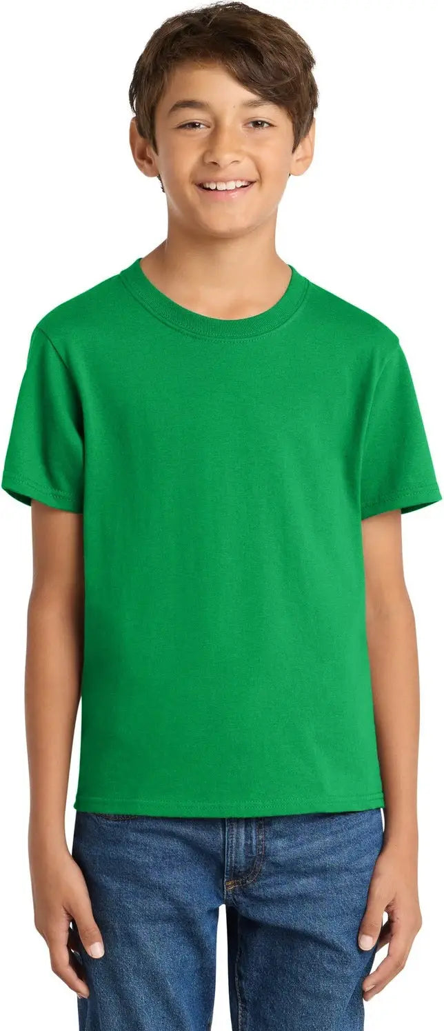 Port & Company Pc54y co Youth Core Cotton Tee - Clover Green