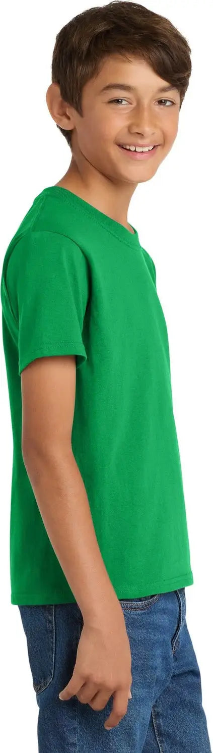 Port & Company Pc54y co Youth Core Cotton Tee - Clover Green