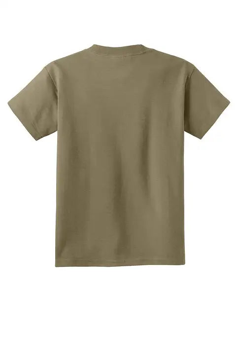 Port & Company Pc54y co Youth Core Cotton Tee - Coyote Brown