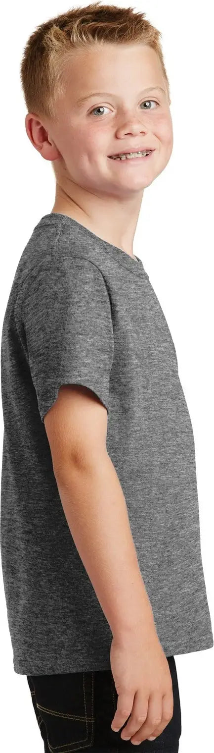 Port & Company Pc54y co Youth Core Cotton Tee - Graphite Heather