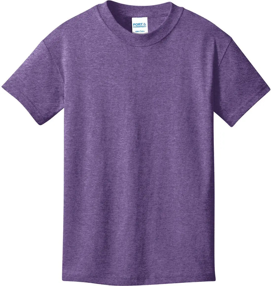 Port & Company Pc54y co Youth Core Cotton Tee - Heather Purple