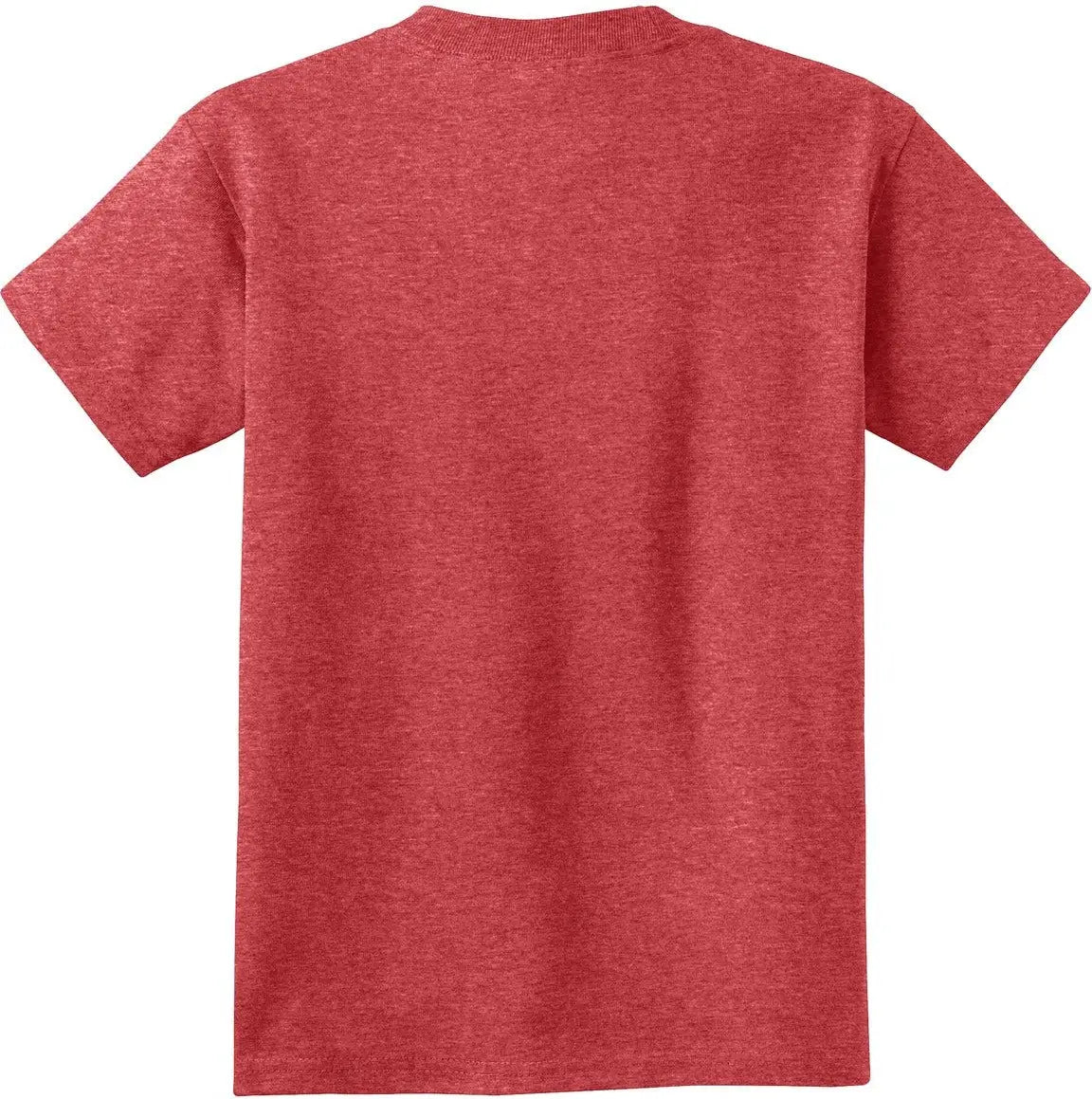 Port & Company Pc54y co Youth Core Cotton Tee - Heather Red
