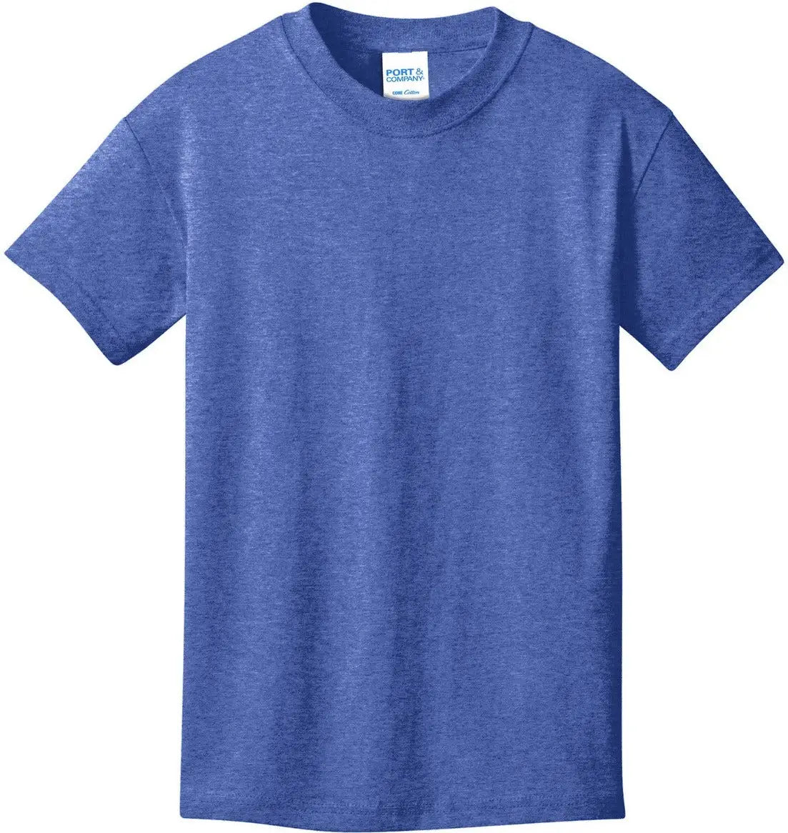 Port & Company Pc54y co Youth Core Cotton Tee - Heather Royal