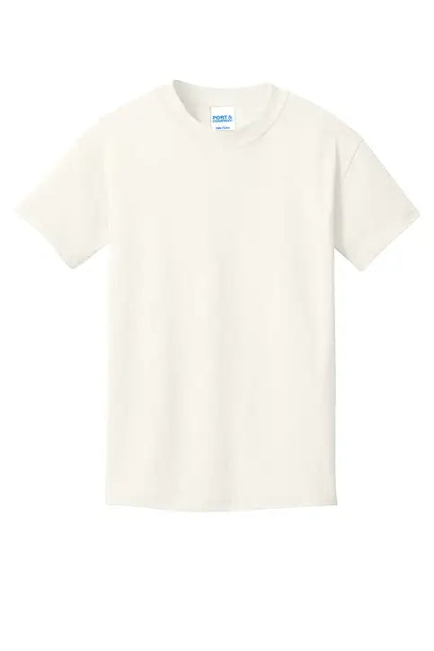 Port & Company Pc54y co Youth Core Cotton Tee - Ivory