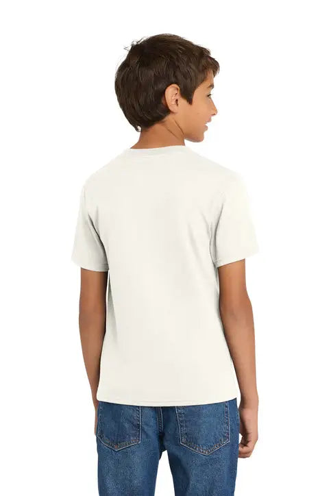 Port & Company Pc54y co Youth Core Cotton Tee - Ivory