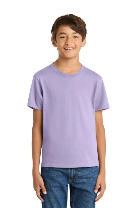 Port & Company Pc54y co Youth Core Cotton Tee - Lavender - Xs