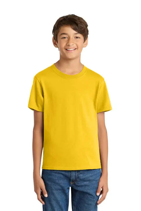 Port & Company Pc54y co Youth Core Cotton Tee - Lemon Yellow