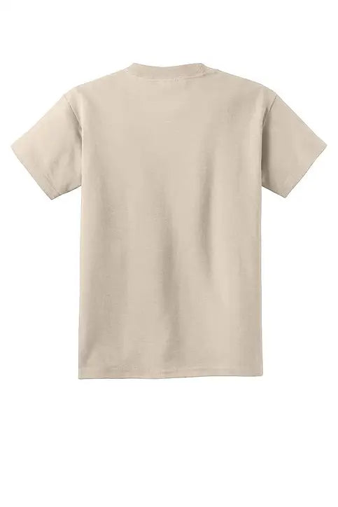 Port & Company Pc54y co Youth Core Cotton Tee - Light Sand