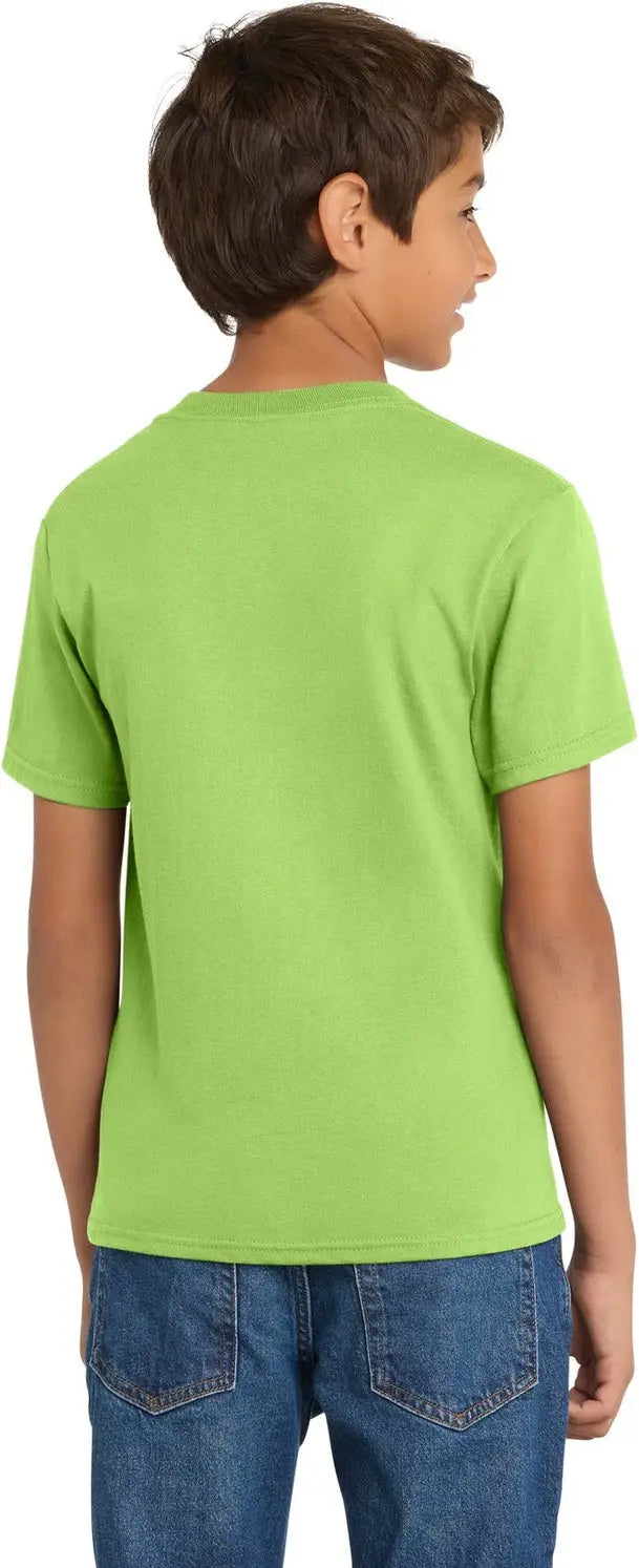 Port & Company Pc54y co Youth Core Cotton Tee - Lime