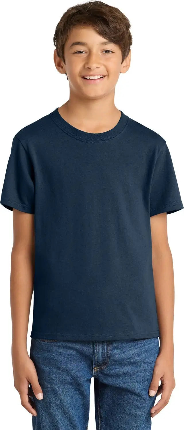 Port & Company Pc54y co Youth Core Cotton Tee - Navy
