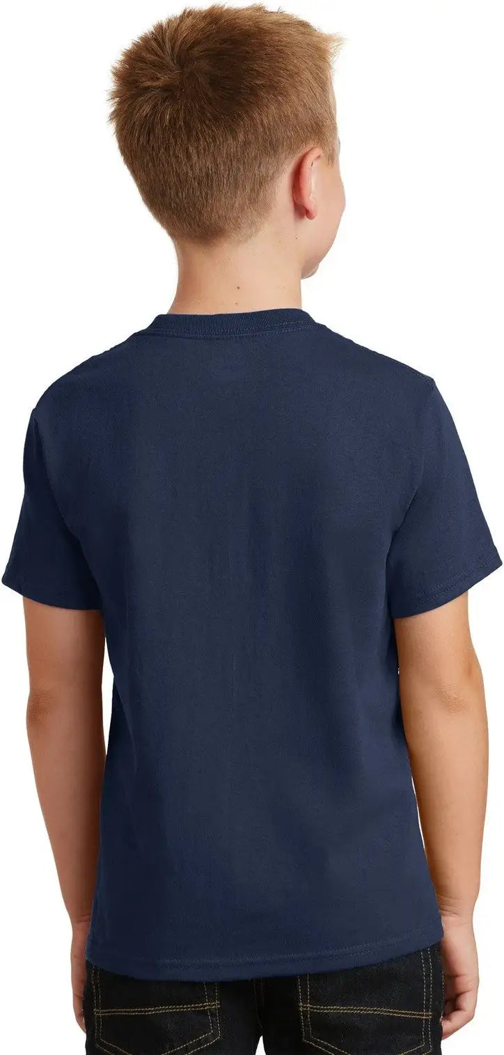 Port & Company Pc54y co Youth Core Cotton Tee - Navy