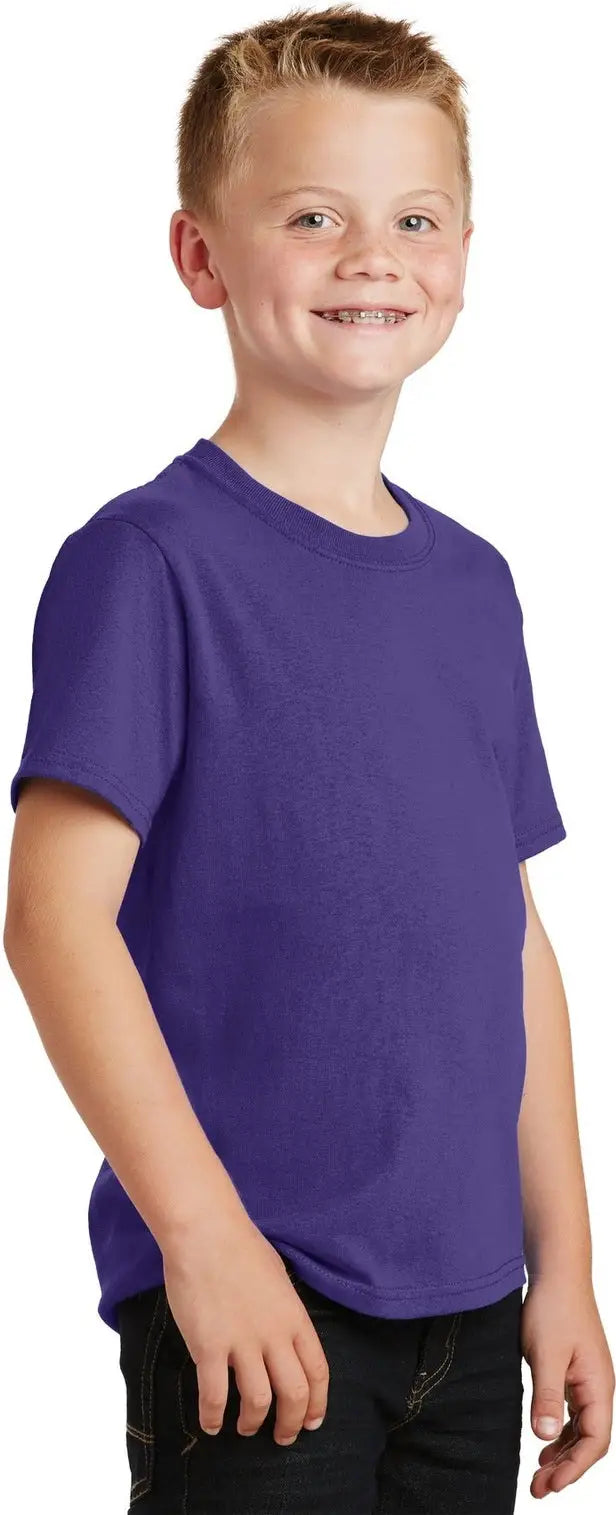 Port & Company Pc54y co Youth Core Cotton Tee - Purple