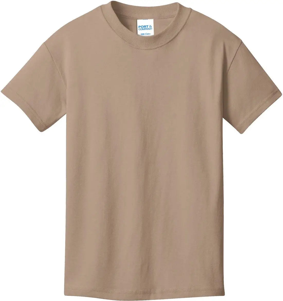 Port & Company Pc54y co Youth Core Cotton Tee - Sand