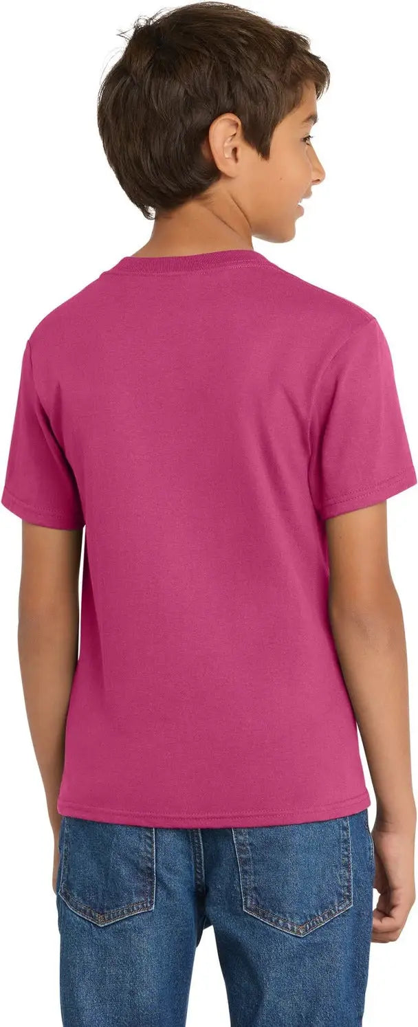 Port & Company Pc54y co Youth Core Cotton Tee - Sangria