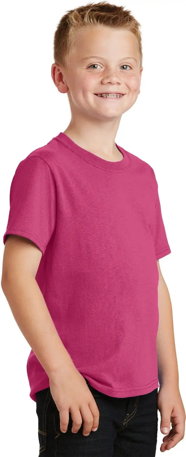 Port & Company Pc54y co Youth Core Cotton Tee - Sangria