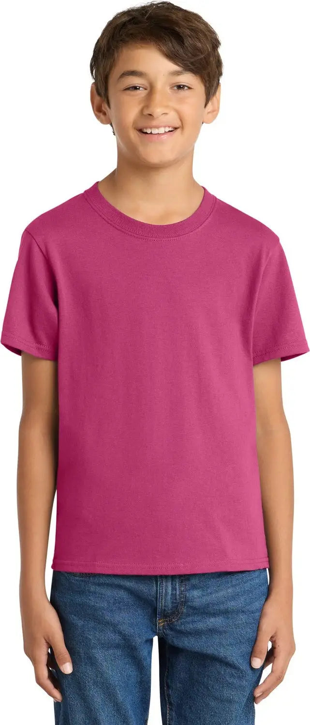 Port & Company Pc54y co Youth Core Cotton Tee - Sangria