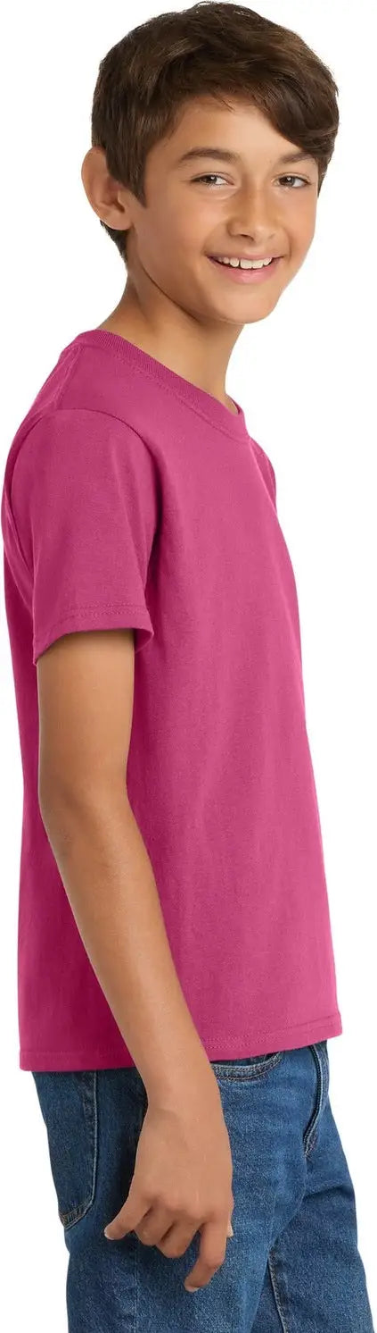 Port & Company Pc54y co Youth Core Cotton Tee - Sangria
