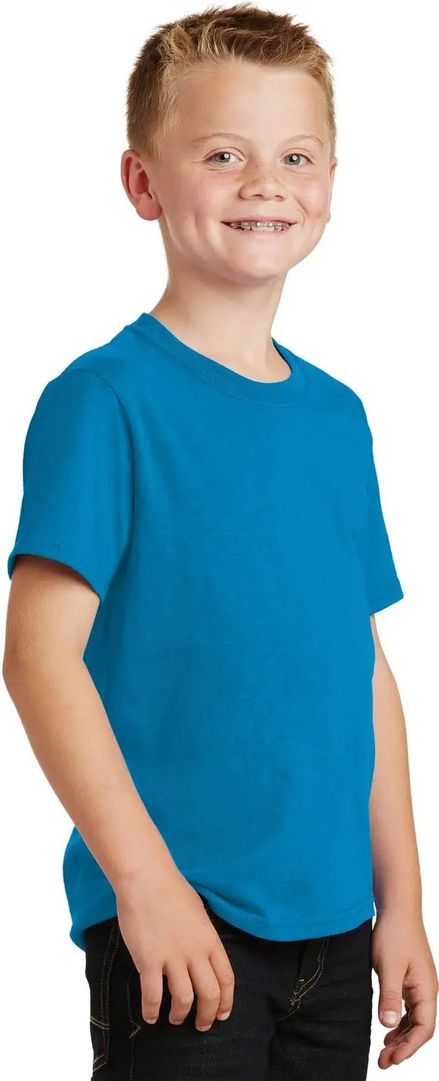 Port & Company Pc54y co Youth Core Cotton Tee - Sapphire