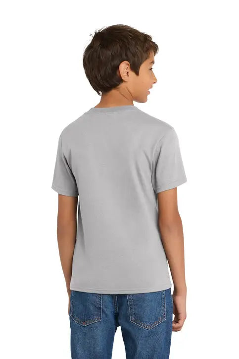 Port & Company Pc54y co Youth Core Cotton Tee - Silver