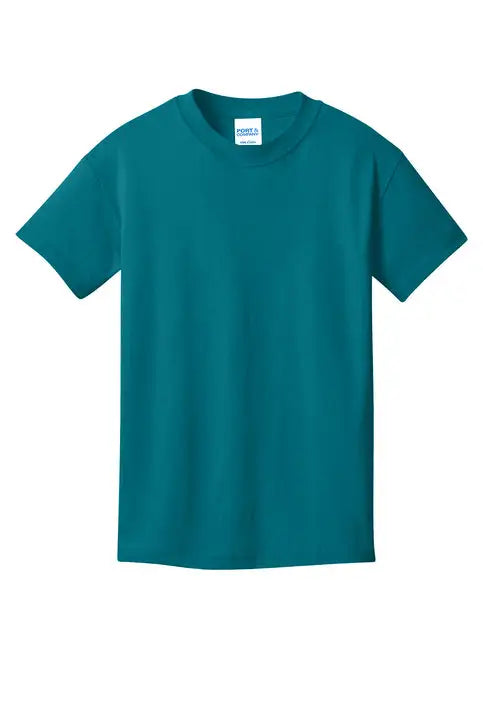 Port & Company Pc54y co Youth Core Cotton Tee - Teal