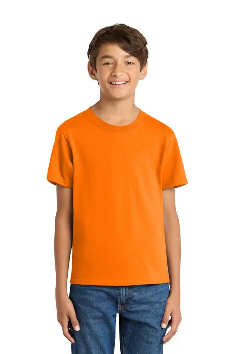 Port & Company Pc54y co Youth Core Cotton Tee - Tennessee Orange - Xs