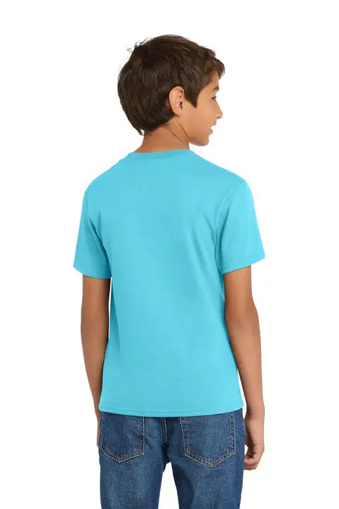 Port & Company Pc54y co Youth Core Cotton Tee - Tidal Wave