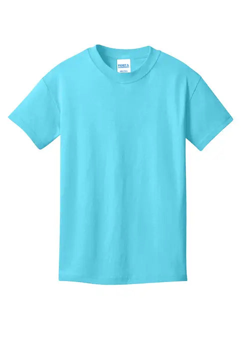 Port & Company Pc54y co Youth Core Cotton Tee - Tidal Wave