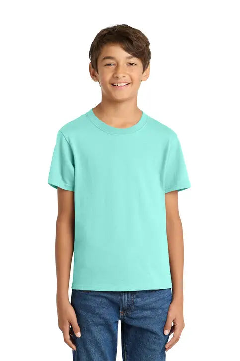 Port & Company Pc54y co Youth Core Cotton Tee - True Celadon - Xs