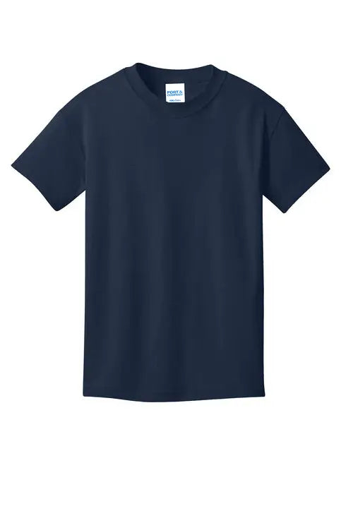 Port & Company Pc54y co Youth Core Cotton Tee - True Navy