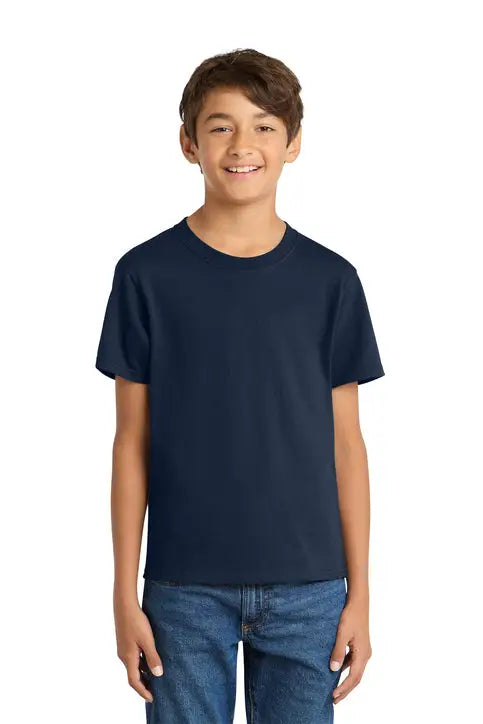 Port & Company Pc54y co Youth Core Cotton Tee - True Navy - Xs