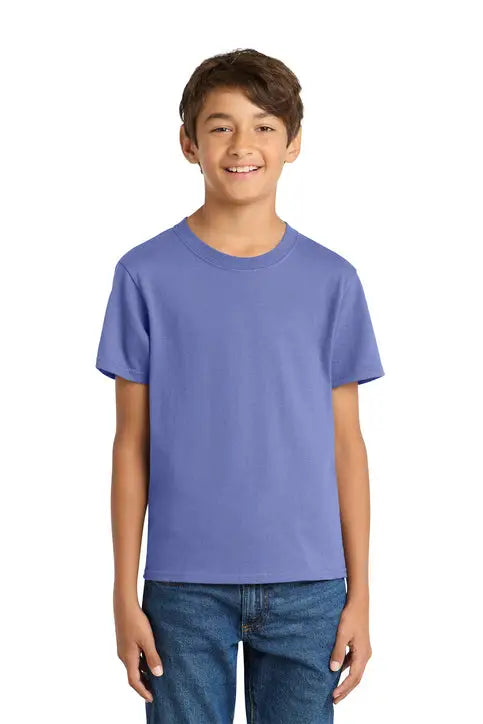 Port & Company Pc54y co Youth Core Cotton Tee - Violet - Xs