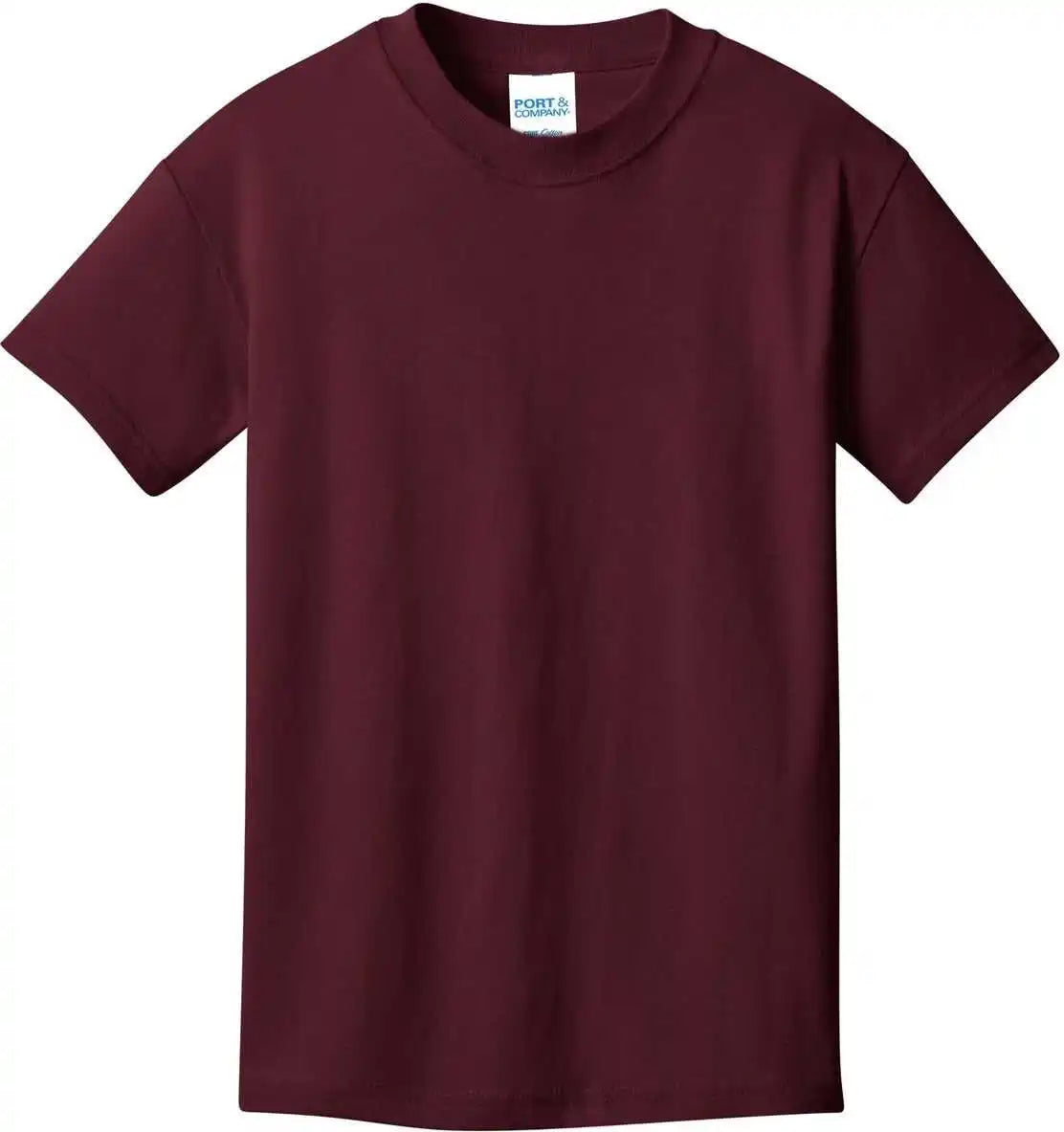 Port &amp; Company Pc54y Youth Core Cotton Tee Athletic Maroon