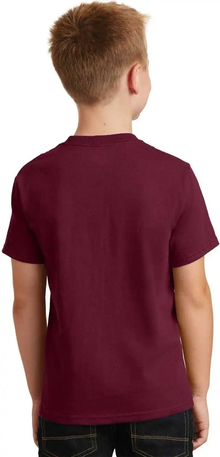 Port & Company Pc54y Youth Core Cotton Tee - Cardinal
